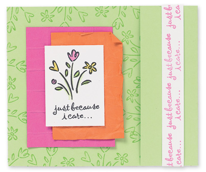 Stampin' Up - Because I Care Card
